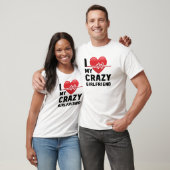 Ik hou van mijn boyvriendin Vriendin Couple T-shirt (Unisex)