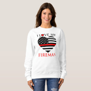 Ik hou van mijn brandweerman - brandweerman trui