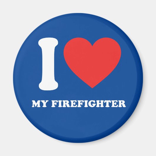 Ik hou van mijn brandweerman magneet (Voorkant)