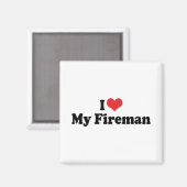 Ik hou van mijn brandweerman magneet (Voorkant / Achterkant)