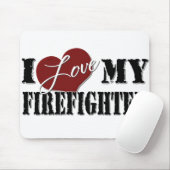 Ik hou van mijn brandweerman muismat (Met muis)