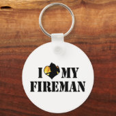Ik hou van mijn brandweerman sleutelhanger (Voorkant)