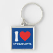 Ik hou van mijn brandweerman sleutelhanger (Voorkant)