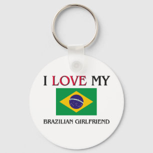 Ik hou van mijn Braziliaanse Vriendin Sleutelhanger
