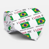 Ik hou van mijn Braziliaanse Vriendin Stropdas (Opgerold)