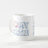 Ik hou van mijn brein koffiemok (Voorkant links)