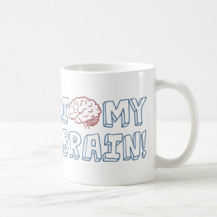 Ik hou van mijn brein koffiemok