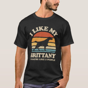 Ik hou van mijn Bretagne-spaniel en misschien wel T-shirt