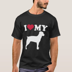 Ik hou van mijn Bretagne-spaniel T-shirt