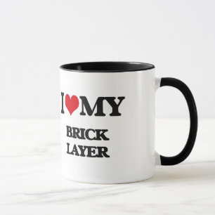 Ik hou van mijn Brick Layer Mok