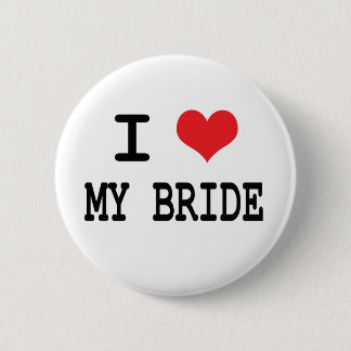 Ik hou van mijn bride Button
