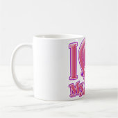 Ik hou van mijn bride roze/paars - hart koffiemok (Links)