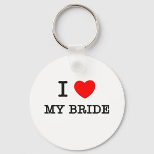 Ik hou van mijn bride sleutelhanger