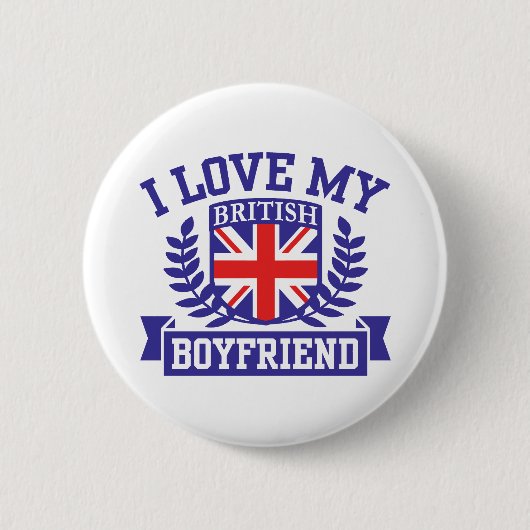 Ik hou van mijn Britse vriend Ronde Button 5,7 Cm (Voorkant)