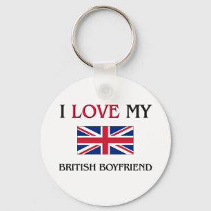 Ik hou van mijn Britse vriend Sleutelhanger