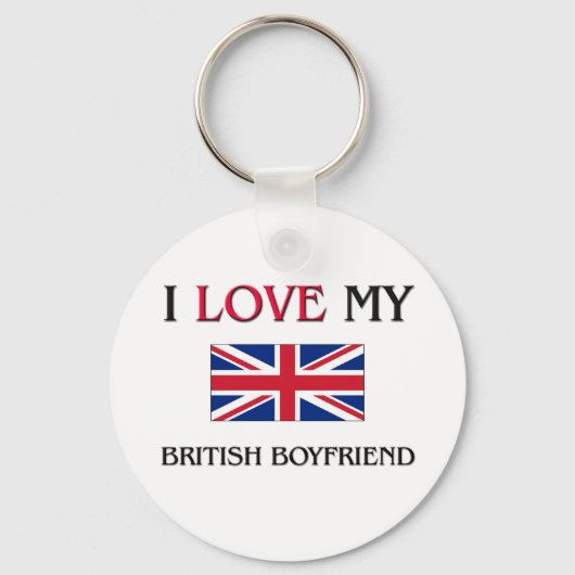 Ik hou van mijn Britse vriend Sleutelhanger (Voorkant)