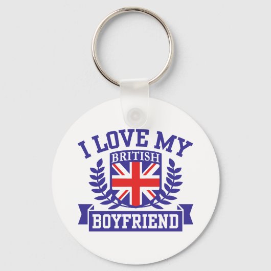 Ik hou van mijn Britse vriend Sleutelhanger (Voorkant)