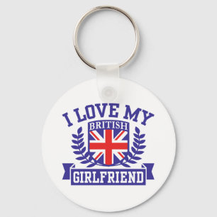 Ik hou van mijn Britse Vriendin Sleutelhanger