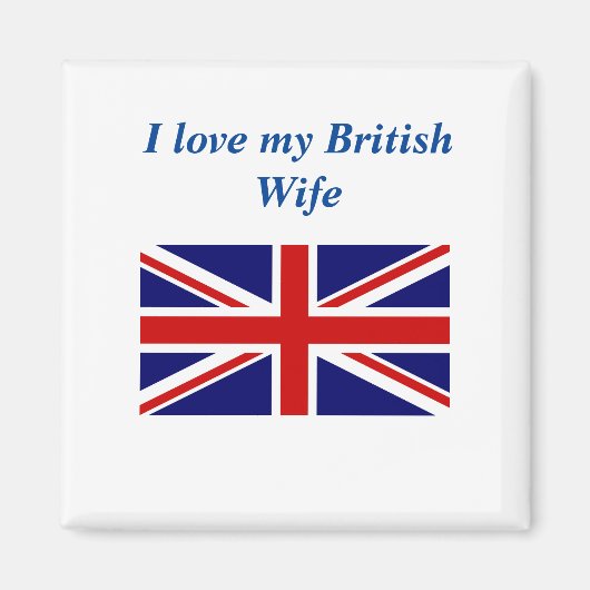 Ik hou van Mijn Britse vrouw Magnet (Voorkant)