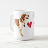 Ik hou van mijn Brittany Koffiemok (Voorkant links)