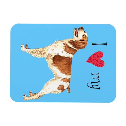 Ik hou van mijn Brittany Magneet (Horizontaal)