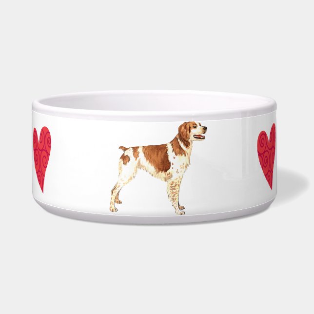 Ik hou van mijn Brittany Voerbakje (Rechts)