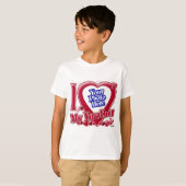 Ik hou van mijn broeder rood hart - foto t-shirt (Voorkant volledig)