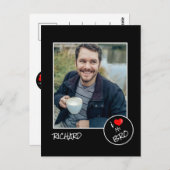 Ik hou van mijn broer, aangepaste foto – Persoonli Briefkaart (Voorkant / Achterkant)