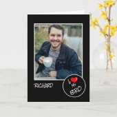 Ik hou van mijn broer, aangepaste foto – Persoonli Kaart (Gele Bloem)