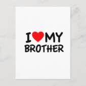 Ik hou van mijn broer briefkaart (Voorkant)