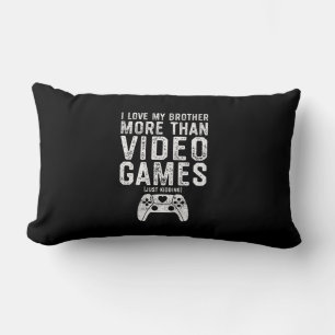 Ik hou van mijn broer Grapny Video Gamer Gift Boys Kussen