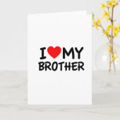 Ik hou van mijn broer kaart (Gele Bloem)