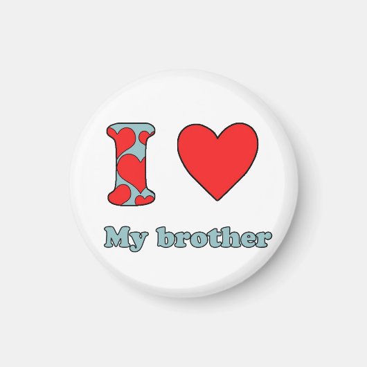 Ik hou van mijn broer magneet (Voorkant)