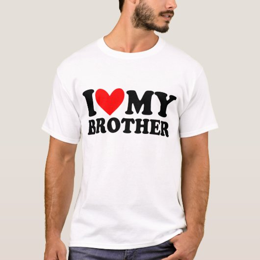 ik hou van mijn broer t-shirt (Voorkant)