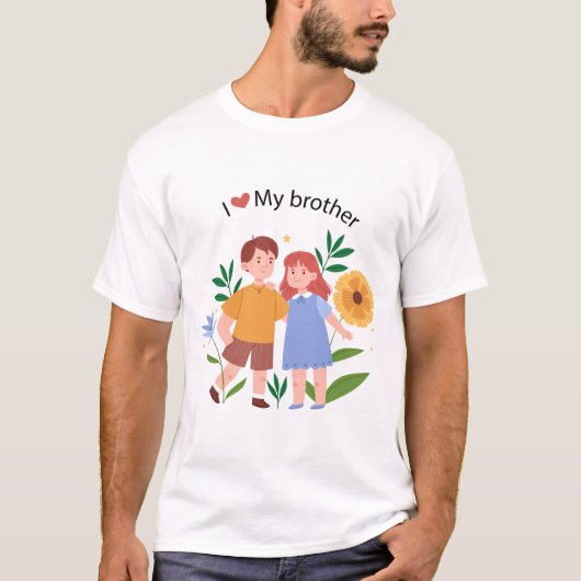 Ik hou van mijn BROER T-shirt (Voorkant)