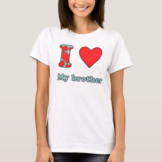 Ik hou van mijn broer t-shirt (Voorkant)