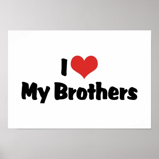 Ik hou van mijn broers poster (Voorkant)