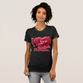 Ik hou van mijn broers rood - hart t-shirt (Voorkant volledig)