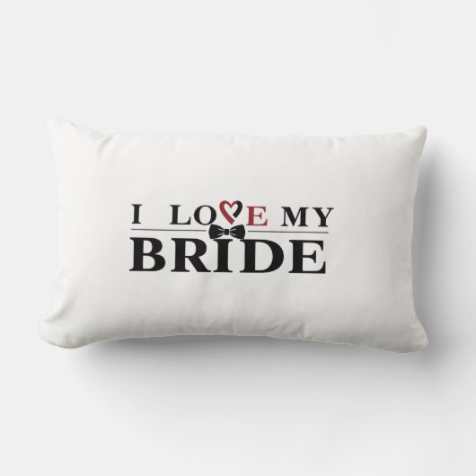 Ik hou van mijn bruid kussensloop kussen (Voorkant)