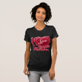 Ik hou van mijn bruin rood - hart t-shirt (Voorkant volledig)