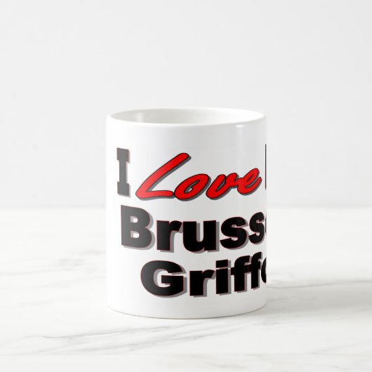 Ik hou van mijn Brussels Griffon Koffiemok (Center)