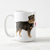 Ik hou van mijn Brussels Griffon Koffiemok (Links)