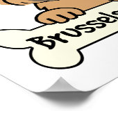 Ik hou van mijn Brussels Griffon Poster (Hoek)