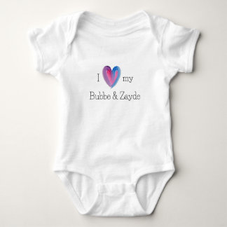 Ik hou van mijn Bubbe en Zayde Baby Bodysuit