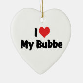 Ik hou van mijn Bubbe-ornament Keramisch Ornament (Rechts)