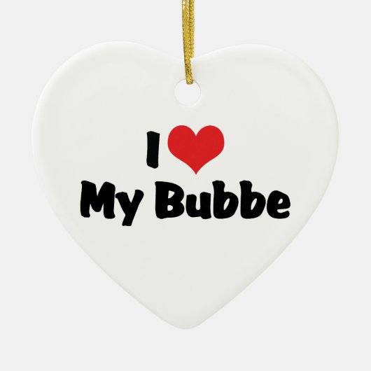 Ik hou van mijn Bubbe-ornament Keramisch Ornament (Voorkant)
