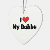 Ik hou van mijn Bubbe-ornament Keramisch Ornament (Links)