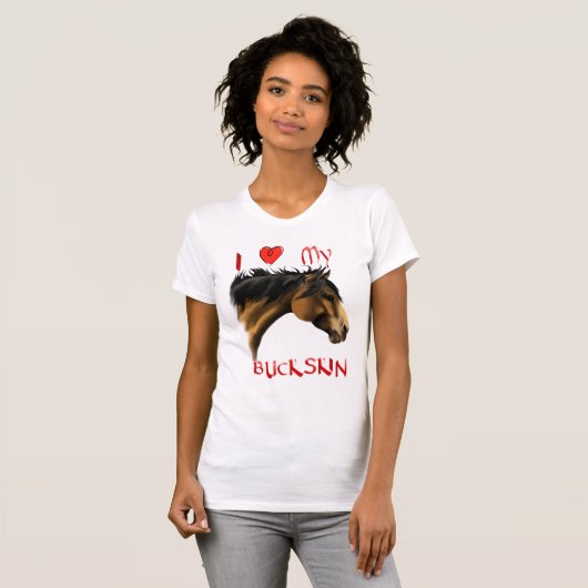 Ik hou van mijn BuckSkin T-Shirt (Voorkant volledig)