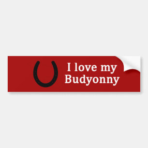 Ik hou van mijn Budyonny Paard Bumpersticker