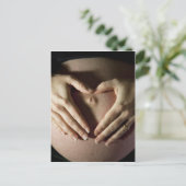 Ik hou van mijn buik aankondigingskaart (Staand voorkant)